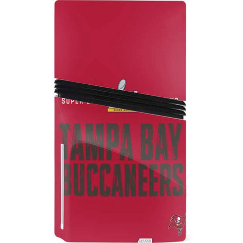 NFL Super Bowl LV Champions Tampa Bay Buccaneers PS5 Pro Disk Console Skin