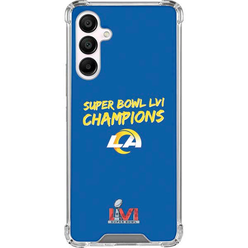 NFL Super Bowl LVI Champions Rams Galaxy A16 5G Clear Case