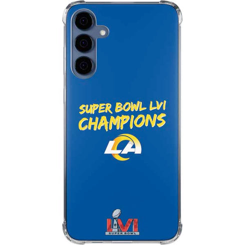 NFL Super Bowl LVI Champions Rams Galaxy A35 5G Clear Case