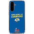 NFL Super Bowl LVI Champions Rams Galaxy A36 5G Clear Case