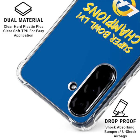 NFL Super Bowl LVI Champions Rams Galaxy A36 5G Clear Case