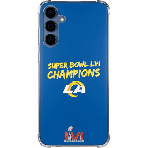 NFL Super Bowl LVI Champions Rams Galaxy A55 5G Clear Case