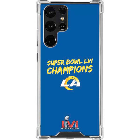NFL Super Bowl LVI Champions Rams Galaxy S23 Ultra Clear Case