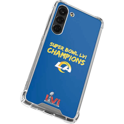 NFL Super Bowl LVI Champions Rams Galaxy S24 FE Clear Case