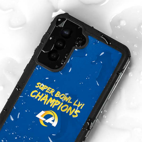 NFL Super Bowl LVI Champions Rams Galaxy S24 Plus Waterproof Case