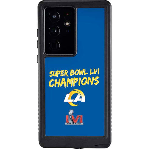 NFL Super Bowl LVI Champions Rams Galaxy S24 Ultra Waterproof Case