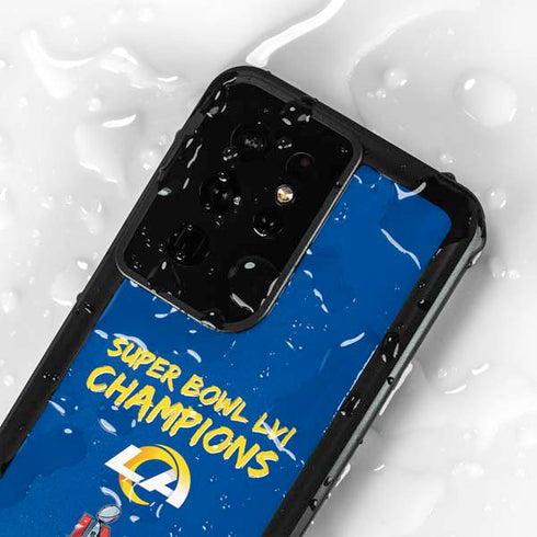 NFL Super Bowl LVI Champions Rams Galaxy S24 Ultra Waterproof Case