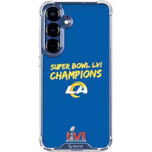 NFL Super Bowl LVI Champions Rams Galaxy S25 Clear Case