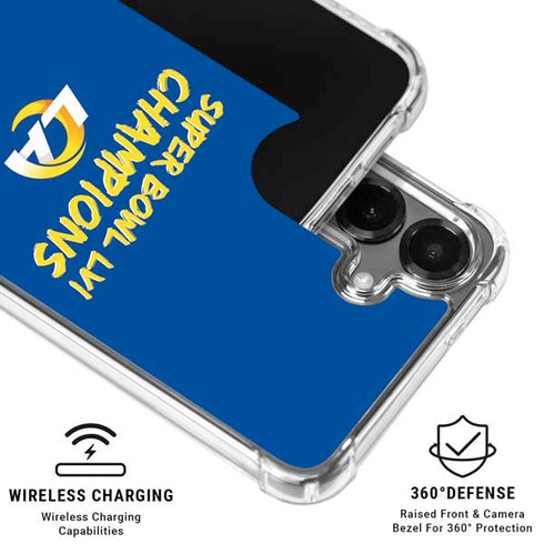 NFL Super Bowl LVI Champions Rams Galaxy S26 Clear Case