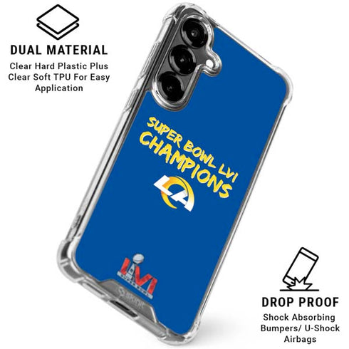 NFL Super Bowl LVI Champions Rams Galaxy S26 Plus Clear Case