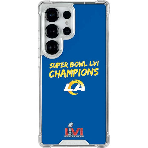 NFL Super Bowl LVI Champions Rams Galaxy S26 Ultra Clear Case