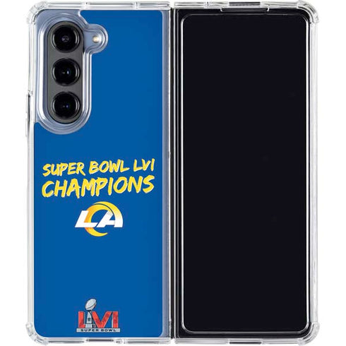 NFL Super Bowl LVI Champions Rams Galaxy Z Fold5 5G Clear Case