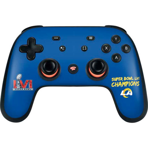 NFL Super Bowl LVI Champions Rams Google Stadia Controller Skin