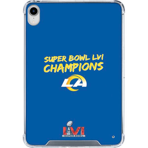 NFL Super Bowl LVI Champions Rams iPad 11th Gen (2025) Clear Case
