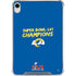 NFL Super Bowl LVI Champions Rams iPad 11th Gen (2025) Clear Case