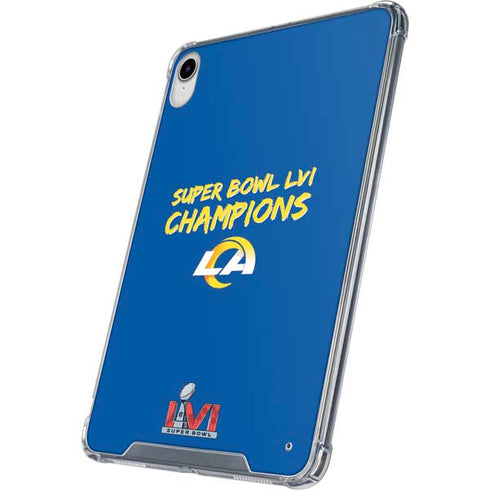 NFL Super Bowl LVI Champions Rams iPad 11th Gen (2025) Clear Case