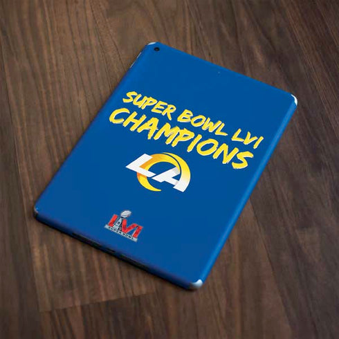 NFL Super Bowl LVI Champions Rams Apple iPad Skin