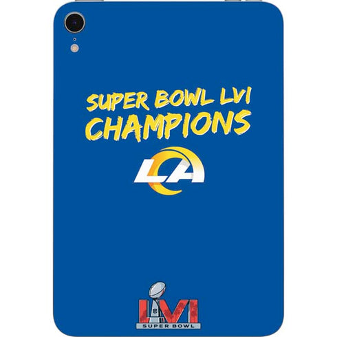 NFL Super Bowl LVI Champions Rams Apple iPad Mini Skin