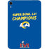 NFL Super Bowl LVI Champions Rams Apple iPad Mini Skin
