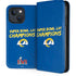 NFL Super Bowl LVI Champions Rams iPhone 15 Folio Case