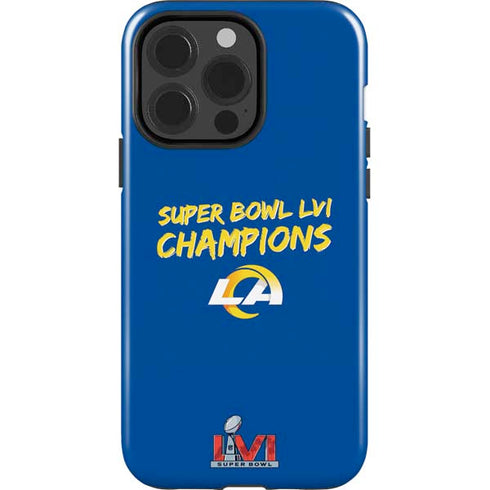 NFL Super Bowl LVI Champions Rams iPhone 15 Pro Impact Case