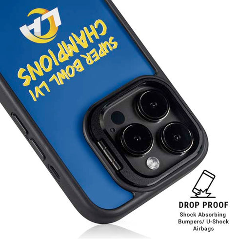 NFL Super Bowl LVI Champions Rams iPhone 15 Pro Kickstand Case