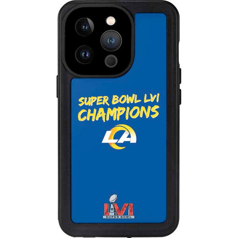 NFL Super Bowl LVI Champions Rams iPhone 15 Pro Waterproof Case