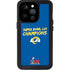 NFL Super Bowl LVI Champions Rams iPhone 15 Pro Waterproof Case