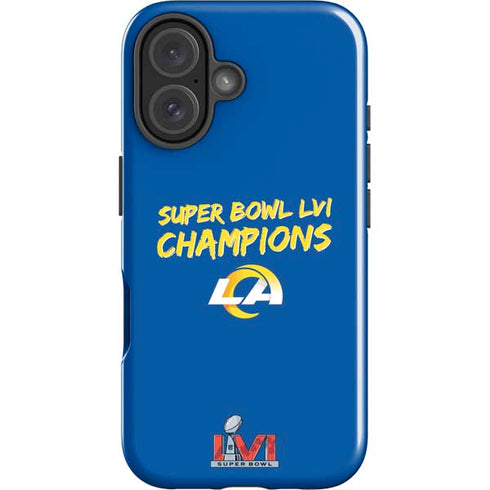 NFL Super Bowl LVI Champions Rams iPhone 16 Impact Case