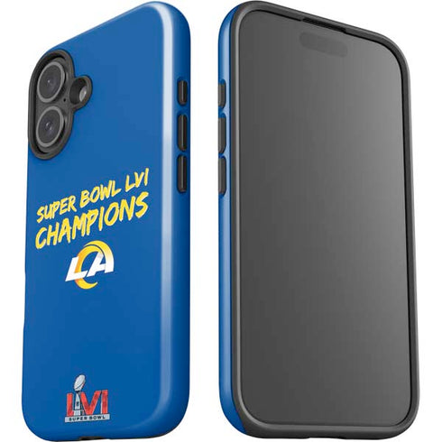 NFL Super Bowl LVI Champions Rams iPhone 16 Impact Case