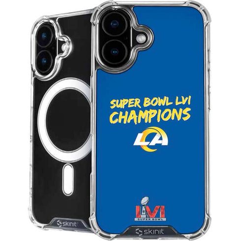 NFL Super Bowl LVI Champions Rams iPhone 16 MagSafe Case