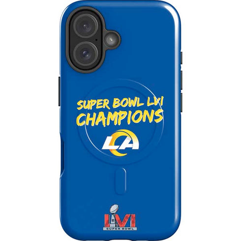 NFL Super Bowl LVI Champions Rams iPhone 16 Plus Magsafe Impact Case