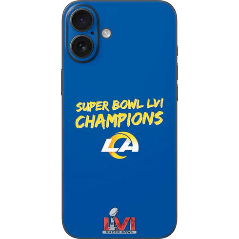 NFL Super Bowl LVI Champions Rams iPhone 16 Plus Skin