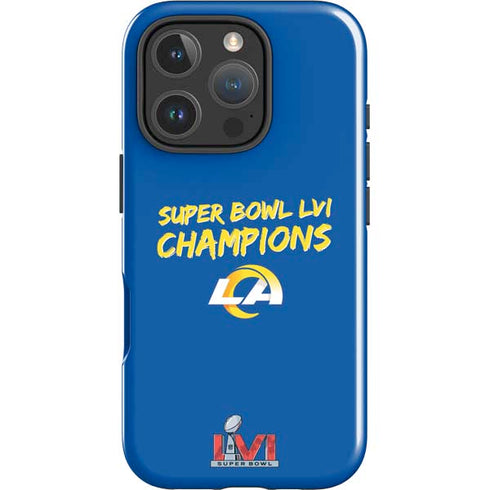 NFL Super Bowl LVI Champions Rams iPhone 16 Pro Impact Case