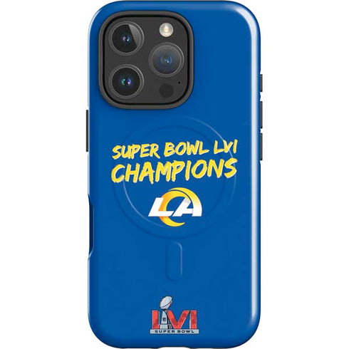 NFL Super Bowl LVI Champions Rams iPhone 16 Pro Max Magsafe Impact Case