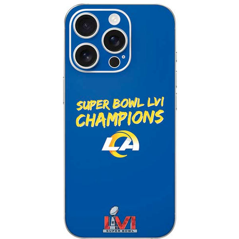 NFL Super Bowl LVI Champions Rams iPhone 16 Pro Skin