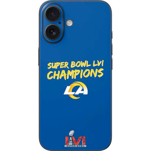 NFL Super Bowl LVI Champions Rams iPhone 16 Skin