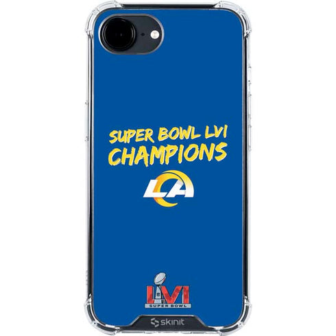 NFL Super Bowl LVI Champions Rams iPhone 16e Clear Case