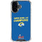 NFL Super Bowl LVI Champions Rams iPhone 17 Clear Case