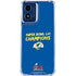 NFL Super Bowl LVI Champions Rams Moto G 5G (2024) Clear Case