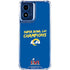 NFL Super Bowl LVI Champions Rams Moto G Play 4G (2024) Clear Case