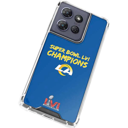 NFL Super Bowl LVI Champions Rams Moto G Play 5G (2025) Clear Case
