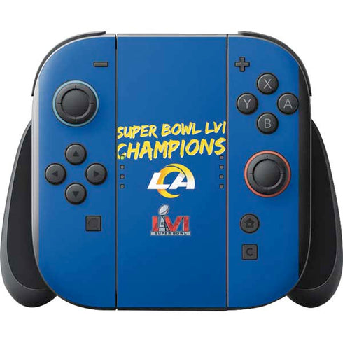 NFL Super Bowl LVI Champions Rams Nintendo Switch 2 (2025) with Joy-Con Skin