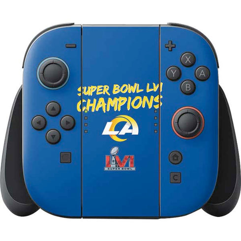 NFL Super Bowl LVI Champions Rams Nintendo Skins