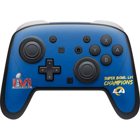 NFL Super Bowl LVI Champions Rams Nintendo Switch 2 (2025) Pro Controller Skin