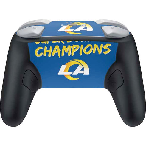 NFL Super Bowl LVI Champions Rams Nintendo Switch 2 (2025) Pro Controller Skin