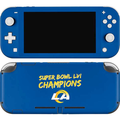 NFL Super Bowl LVI Champions Rams Nintendo Switch Lite Skin
