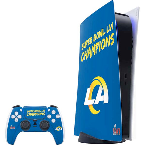 NFL Super Bowl LVI Champions Rams PlayStation PS5 Skins