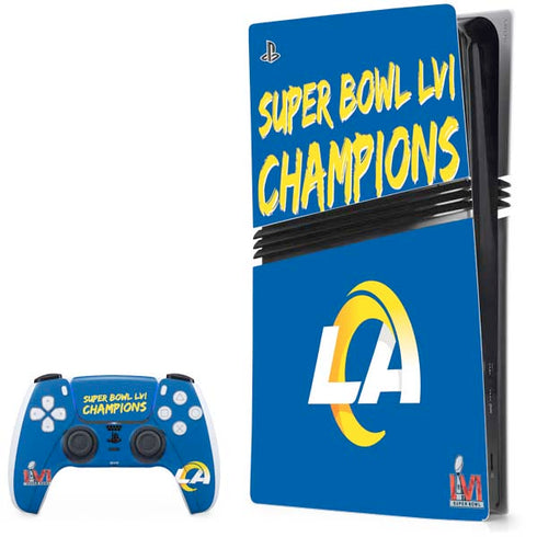 NFL Super Bowl LVI Champions Rams PlayStation PS5 Skins