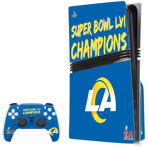 NFL Super Bowl LVI Champions Rams PlayStation PS5 Skins